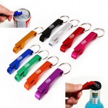 Aluminium Bottle And Can Opener Keychain